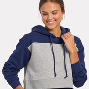 Women's Cropped Fleece Hooded Sweatshirt