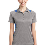 Ladies Heather Colorblock Contender  Polo